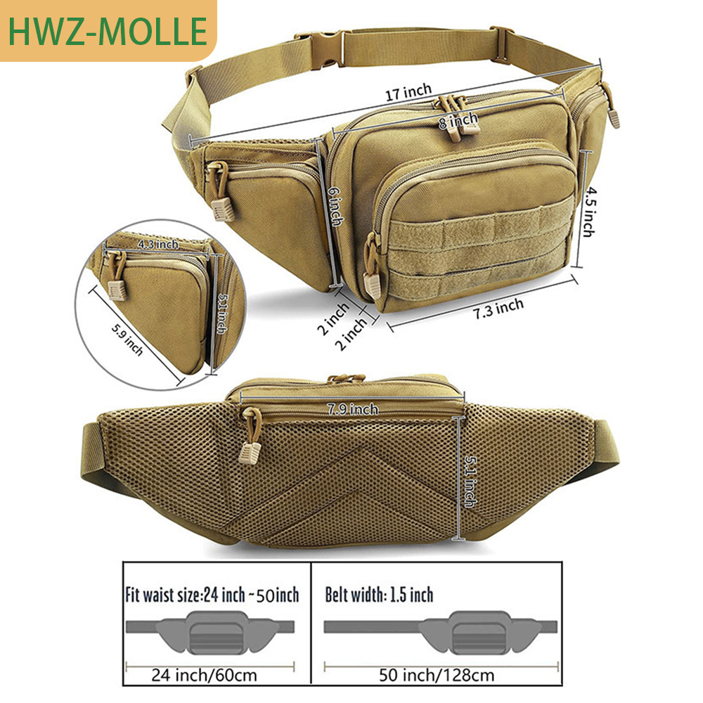 Tactical Molle Fanny Pack Wais - огляд і ціна Edc Carry Fanny Pack