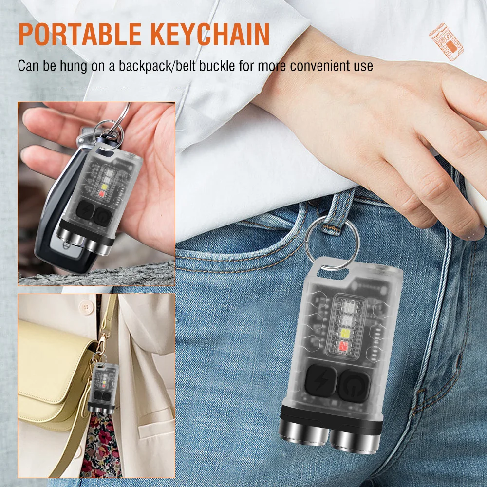 BORUiT V3 LED Keychain Portabl - огляд і ціна Keychain Flashlight