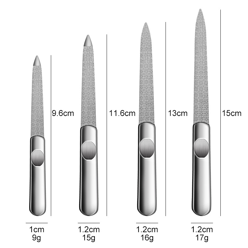 1PCS Professional Stainless St - огляд і ціна Nail File Titanium