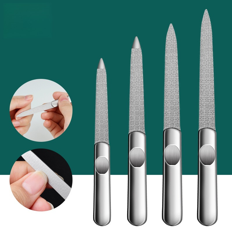 1PCS Professional Stainless St - огляд і ціна Nail File Titanium