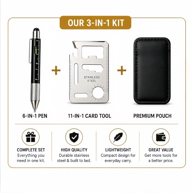 Men Gifts 6-in-1 Multitool Pen - огляд і ціна Edc Every Day Carry おもちゃ