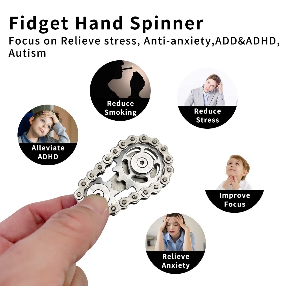 Metal Hand Spinner Chain Gear  - огляд і ціна Fidget Spinner Bearing