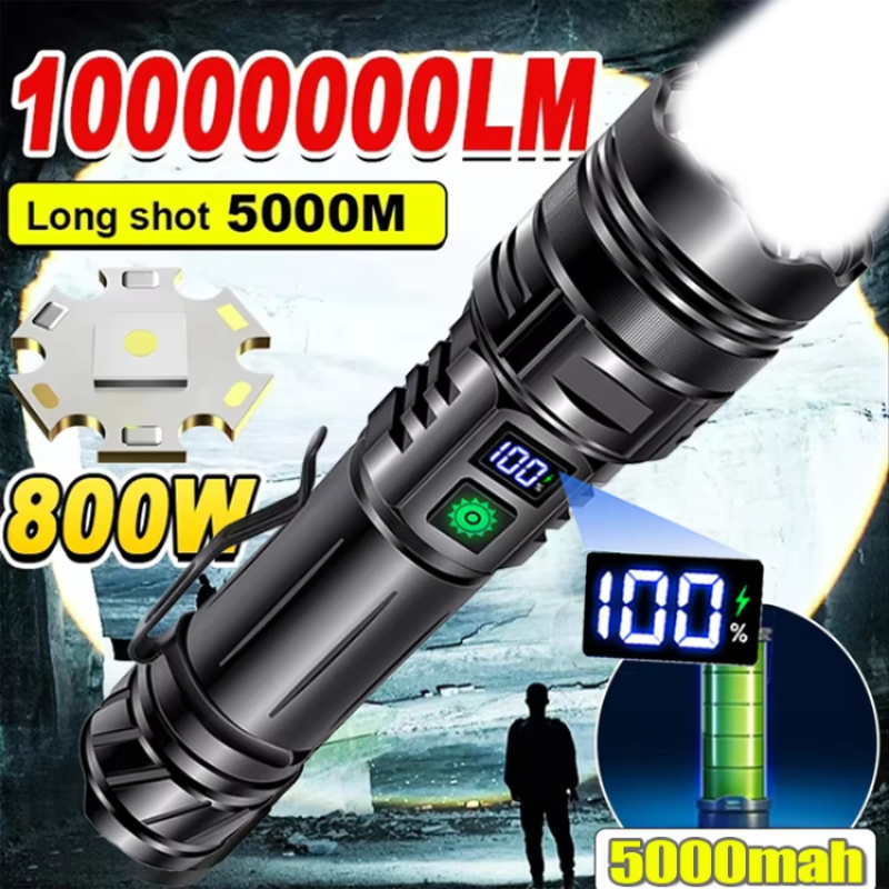 High Power LED Flashlight USB  - огляд і ціна Edc Carry Pen