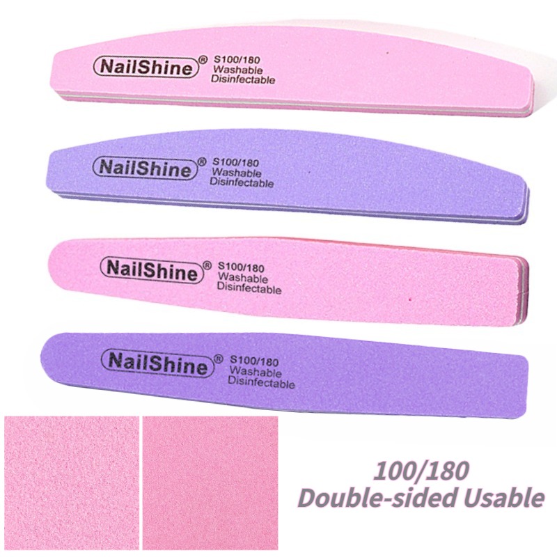 2 5 10PCS Professional Double  - огляд і ціна Nail File Titanium