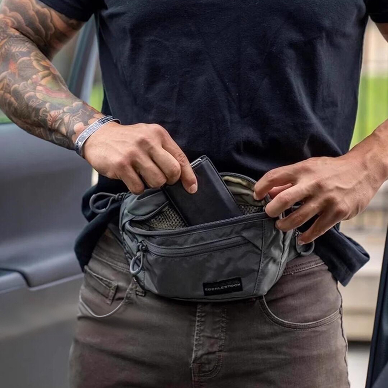 Mens Belt Bag with Adjustable  - огляд і ціна Edc Carry Fanny Pack