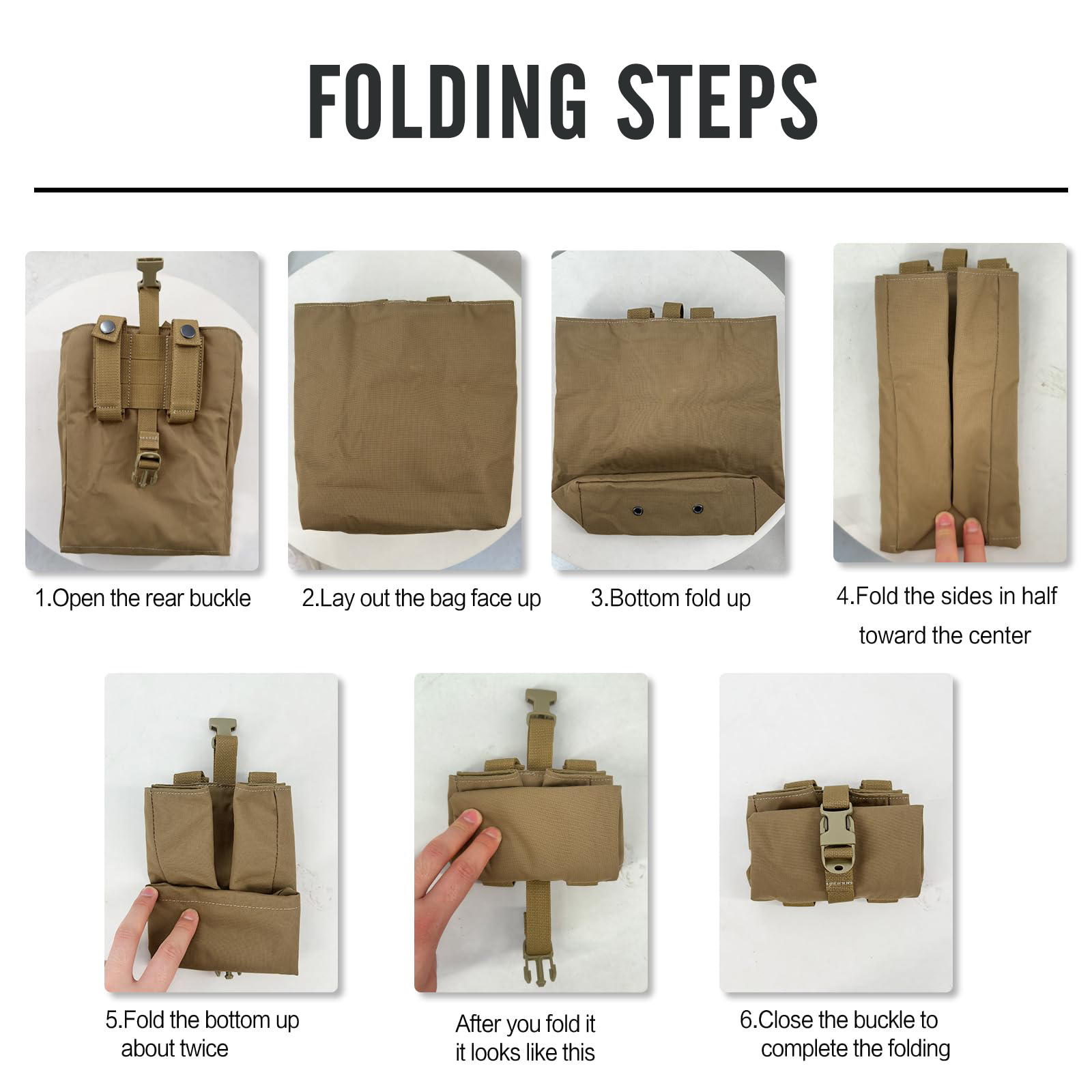 New Molle Folding Dump Drop Ma - огляд і ціна Edc Carry Items