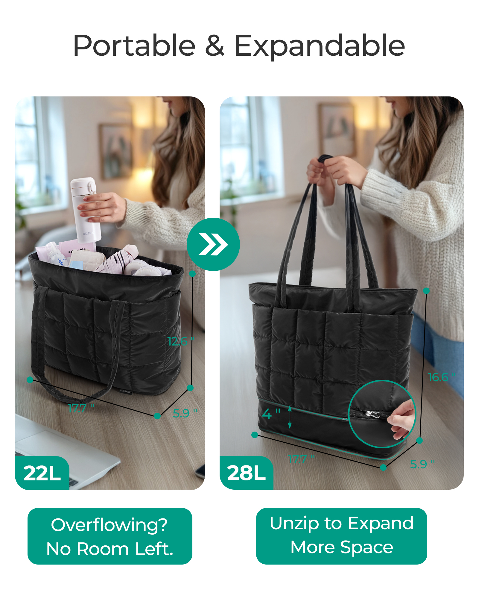 BAGSMART Travel Tote Bag Women - огляд і ціна Edc Carry Bag