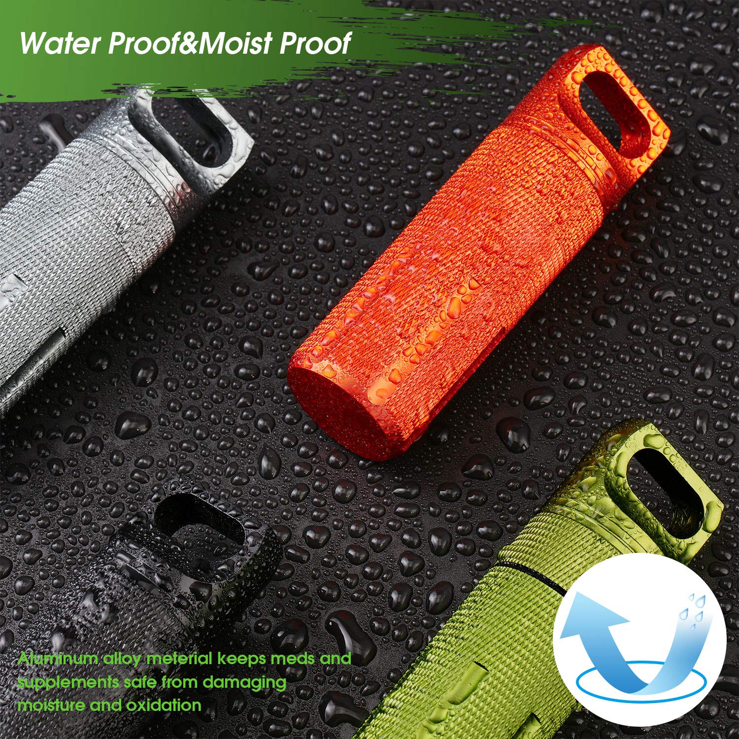 1Pack Aluminum Outdoor Dry Con - огляд і ціна Pill Fob Capsule