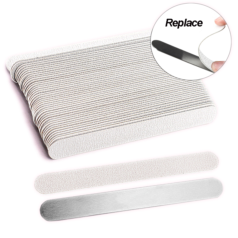 50Pcs/100Pcs Grey Removalble P - огляд і ціна Nail File Titanium