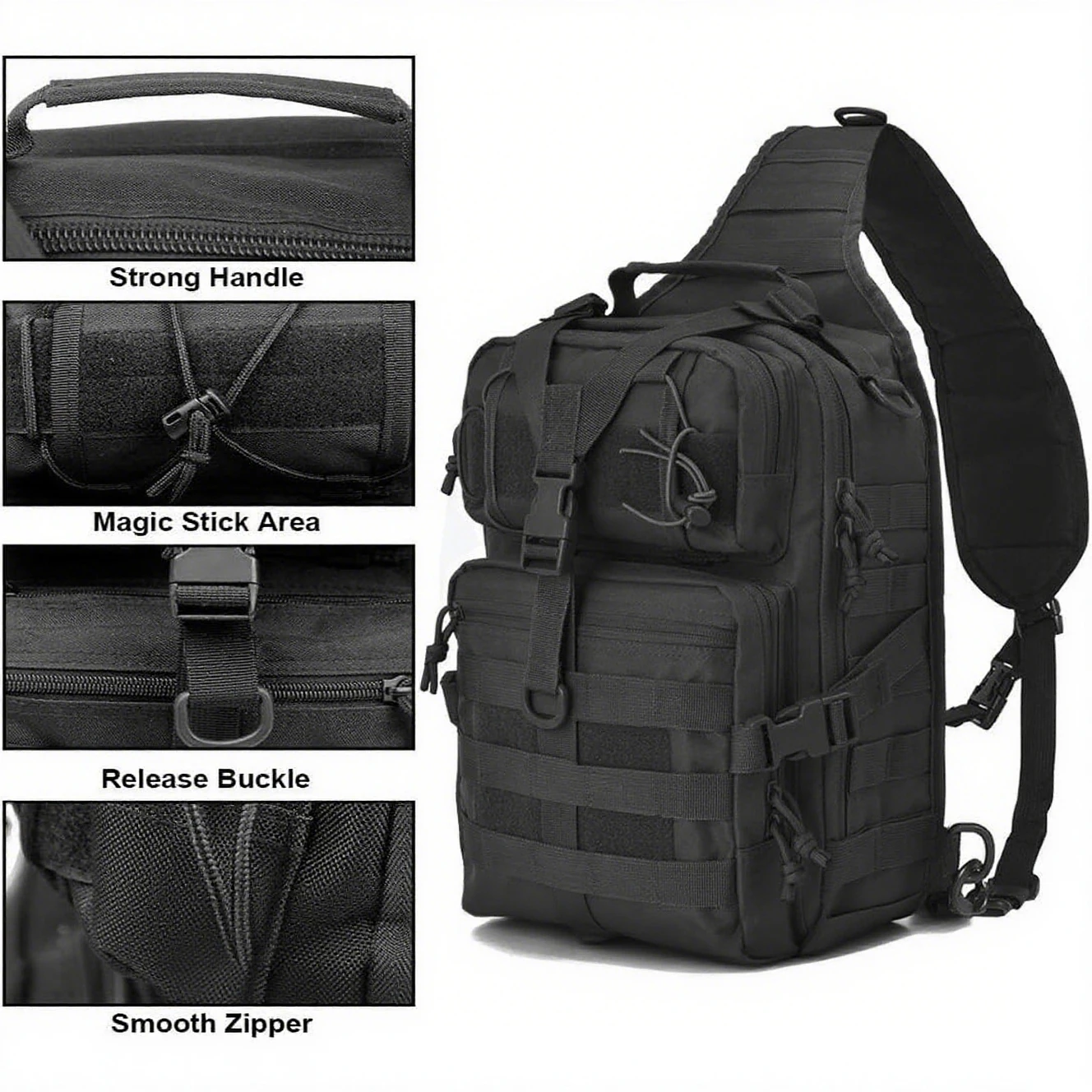Tactical Sling Backpack Should - огляд і ціна Edc Pistol Carry Bag