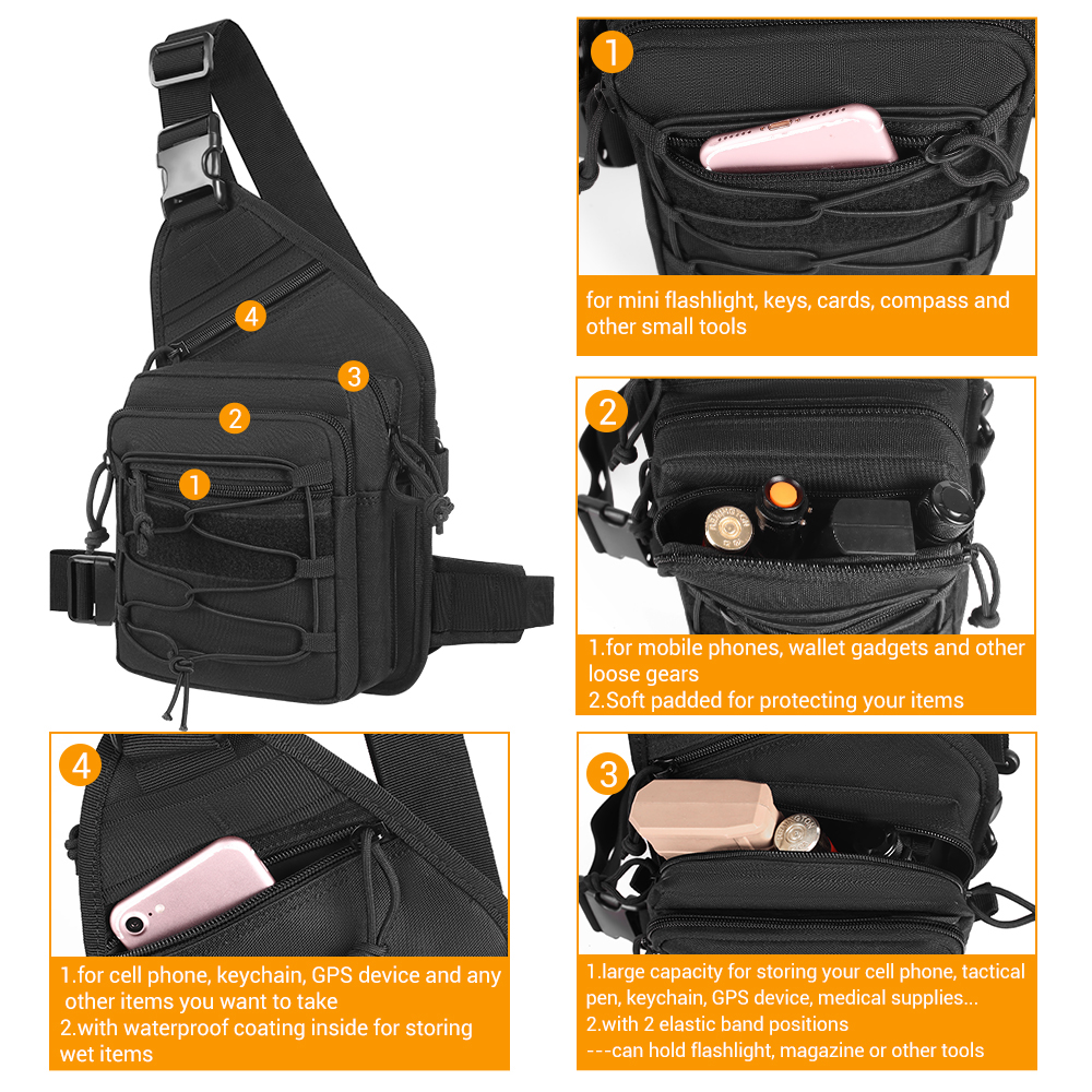 Tactical Gun Bag EDC Shoulder  - огляд і ціна Edc Pistol Carry Bag