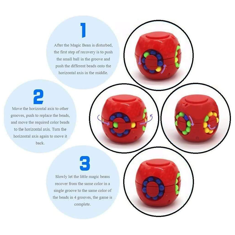 Magic Bean Puzzle Cube Spinner - огляд і ціна Fidget Spinner Bearing