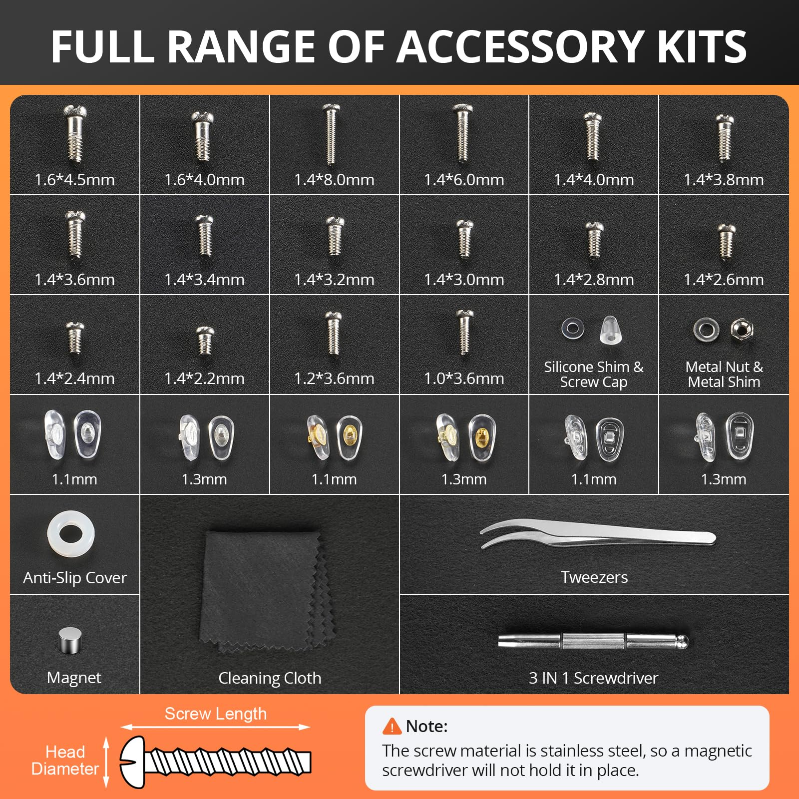 Eyeglass Repair Tool Kit with  - огляд і ціна Micro Screwdriver Kit