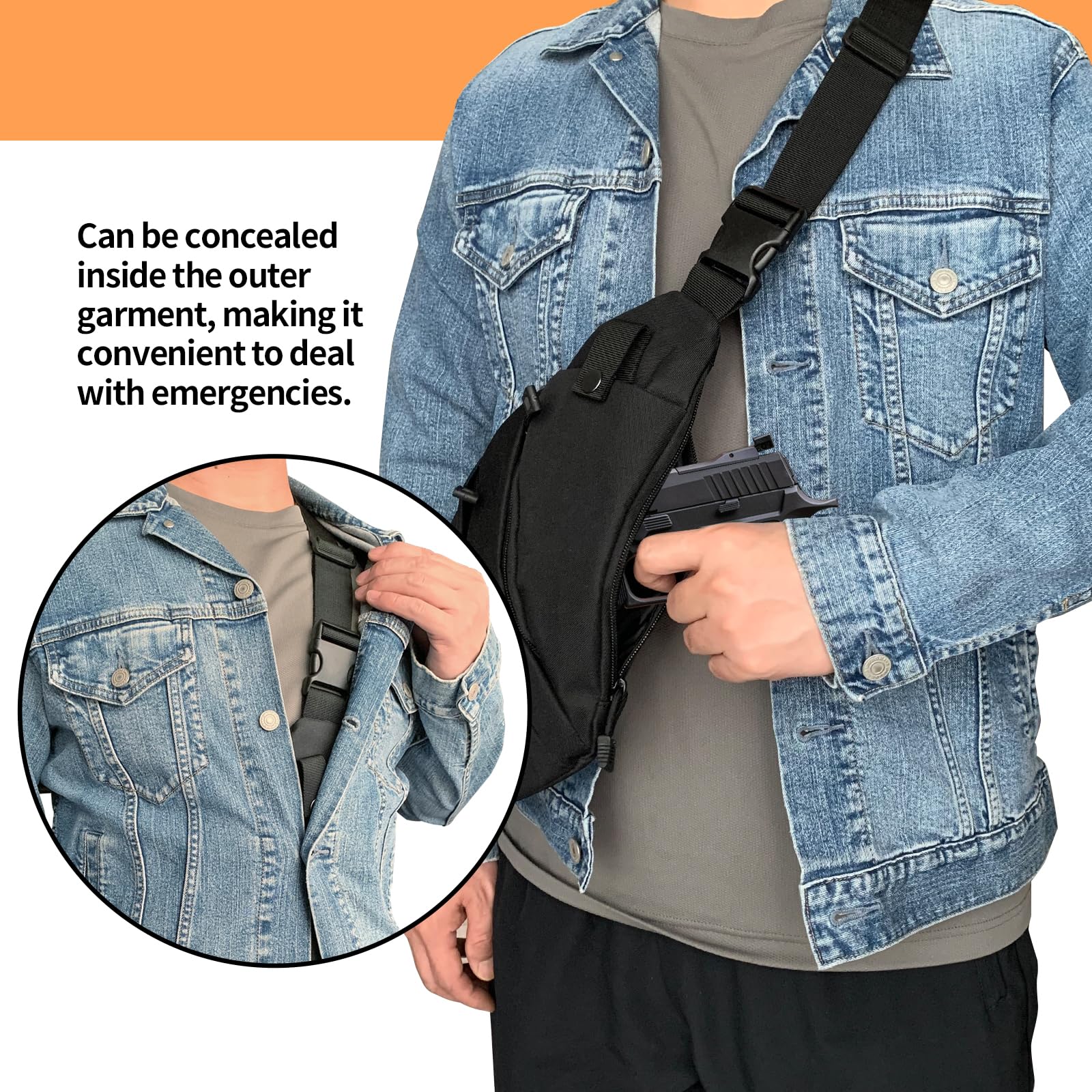 Tactical Crossbody Sling Bag E - огляд і ціна Edc Pistol Carry Bag