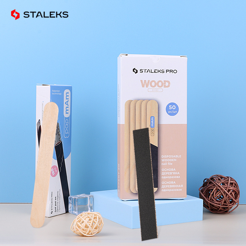 Staleks Wooden Stick Board Nai - огляд і ціна Nail File Titanium