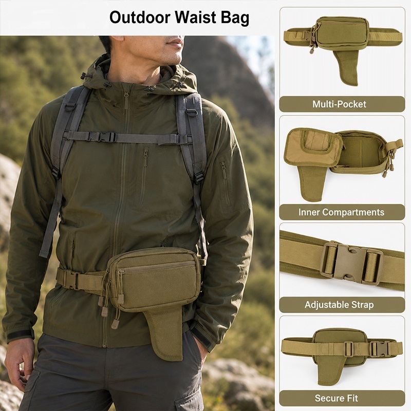 Multifunctional Waist Bag Nylo - огляд і ціна Edc Carry Fanny Pack